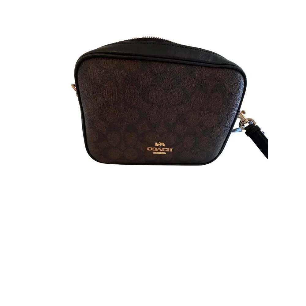 Coach Womens Crossbody in Signature Canvas Brown Black Fabric Lining  Casual - Picture 9 of 16